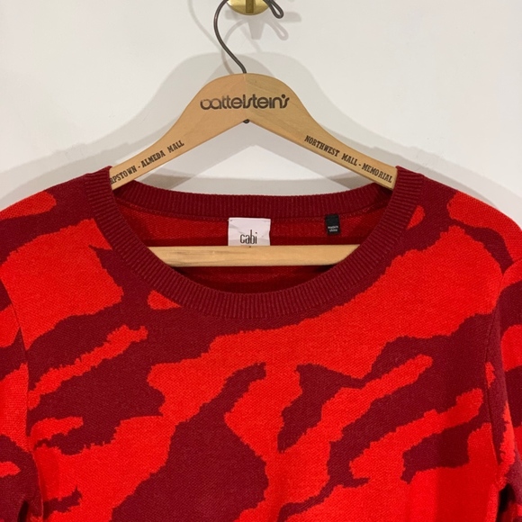 Cabi Red & Burgundy Sweater - Picture 2 of 7